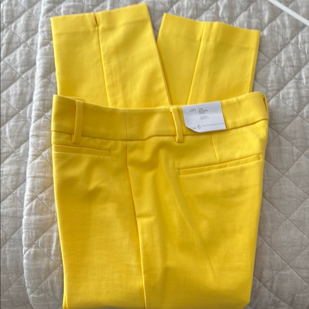 Loft Bright Yellow Riviera Marissa Fit Pant - Picture 14 of 14